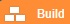 Three stacked blocks icon next to the word Build on an orange background.