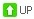 Upward green arrow icon indicating increase or upward action.