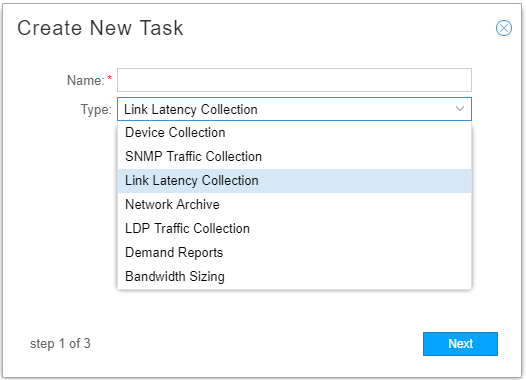 Create New Task Window