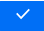 White checkmark in blue square representing confirmation or task completion.