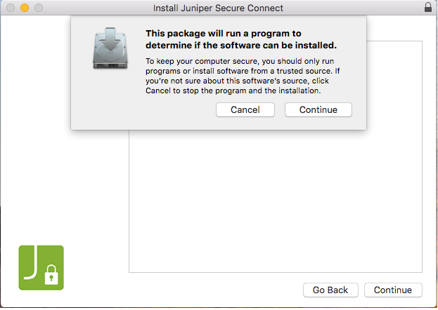 Trusted Resource Verification Pop-up Window
