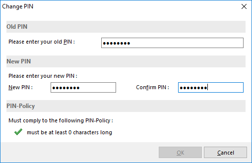 Change To New PIN