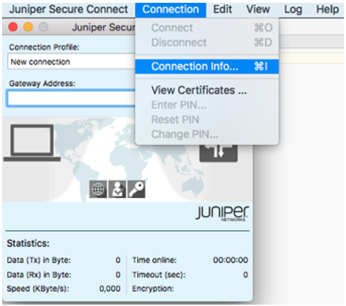 Connection Info Option