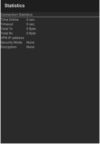 Connection Statistics Details