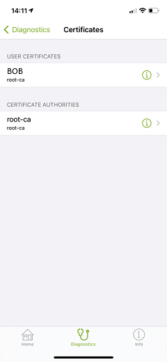 Sample Page for Imported Certificate Profiles