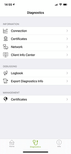 Diagnostics Page