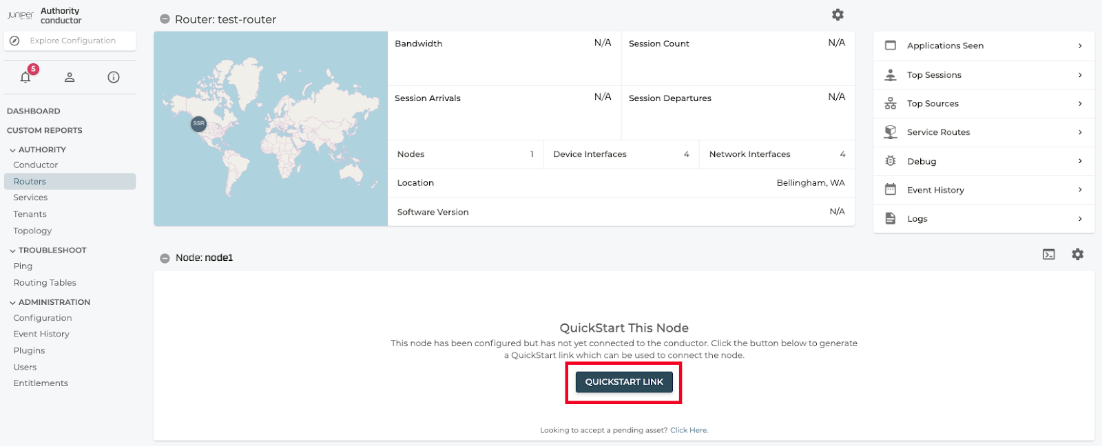 QuickStart Generate QuickStart Link