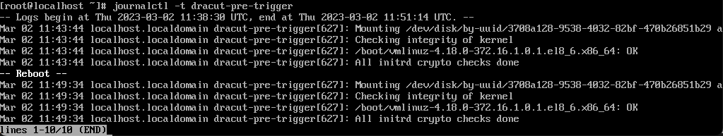 Validation status messages