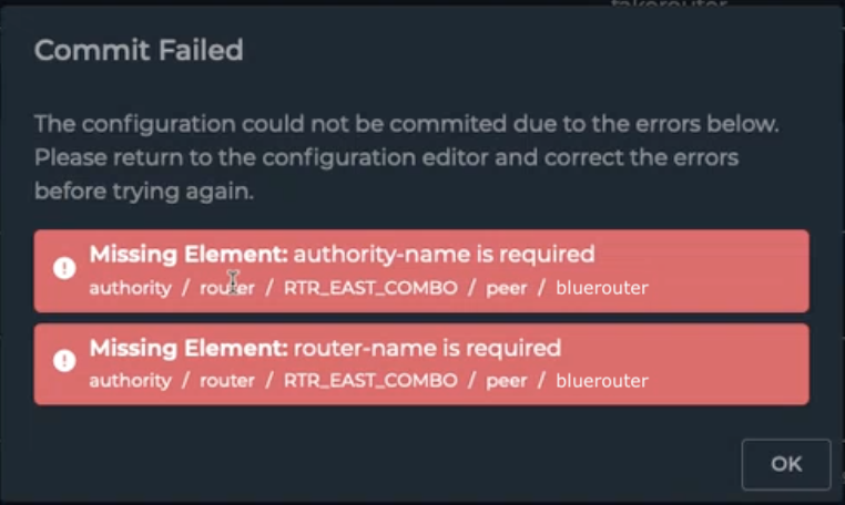GUI Commit Failure