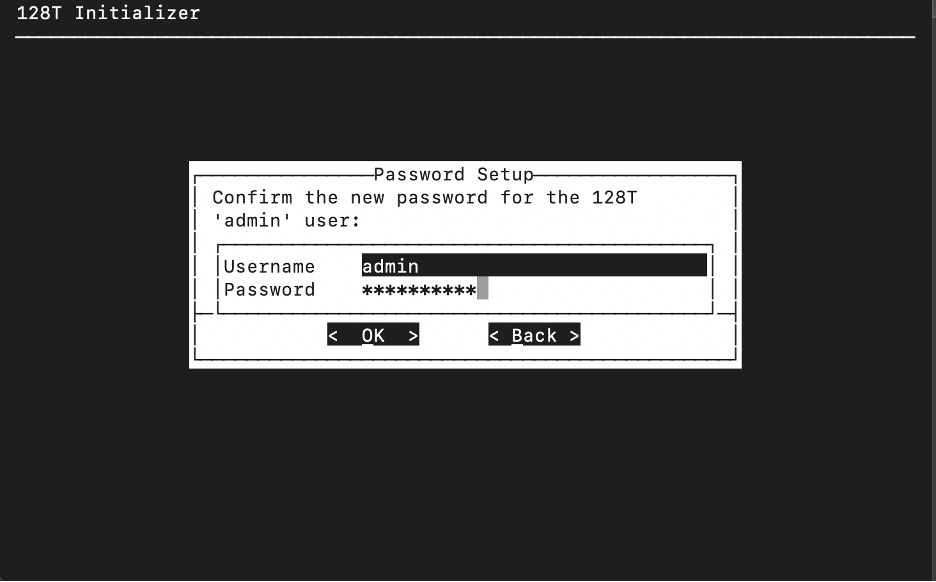 Password Setup