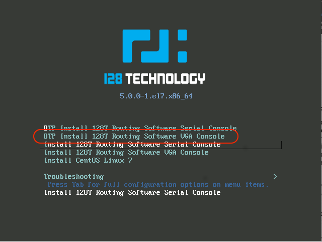 VGA Boot with OTP Install