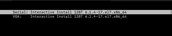 VGA Boot with Interactive Install