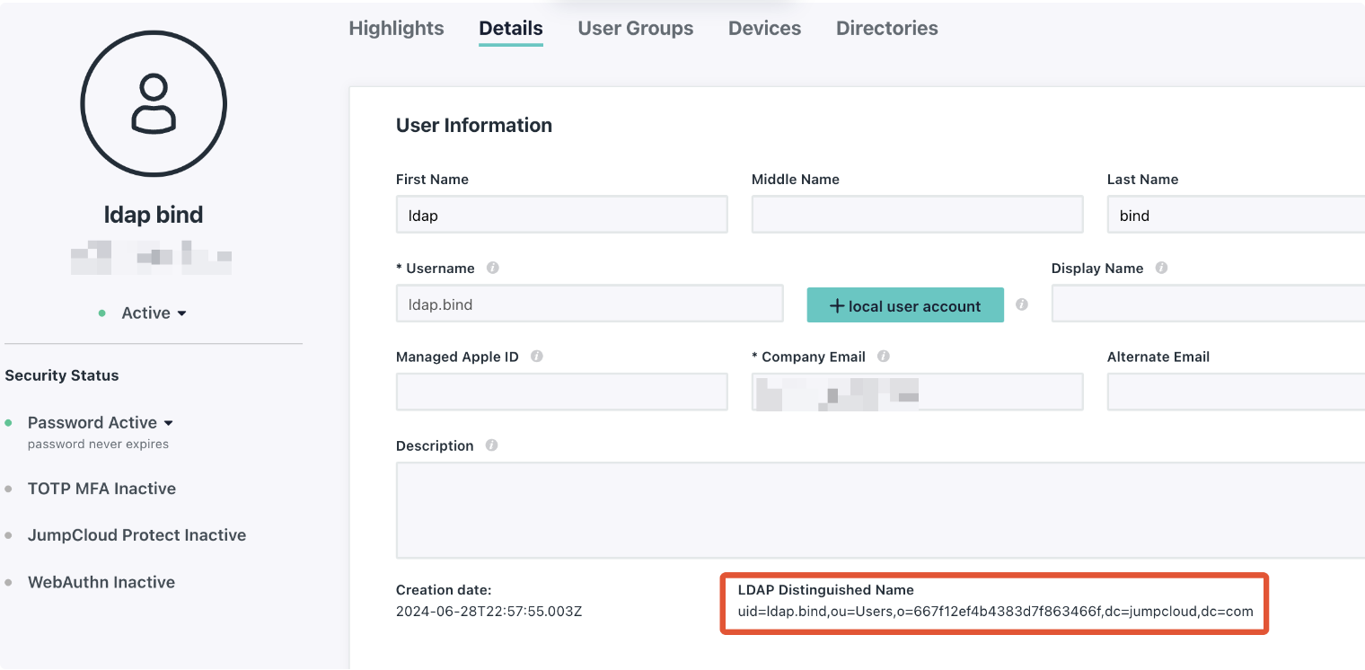 JumpCloud User Setup