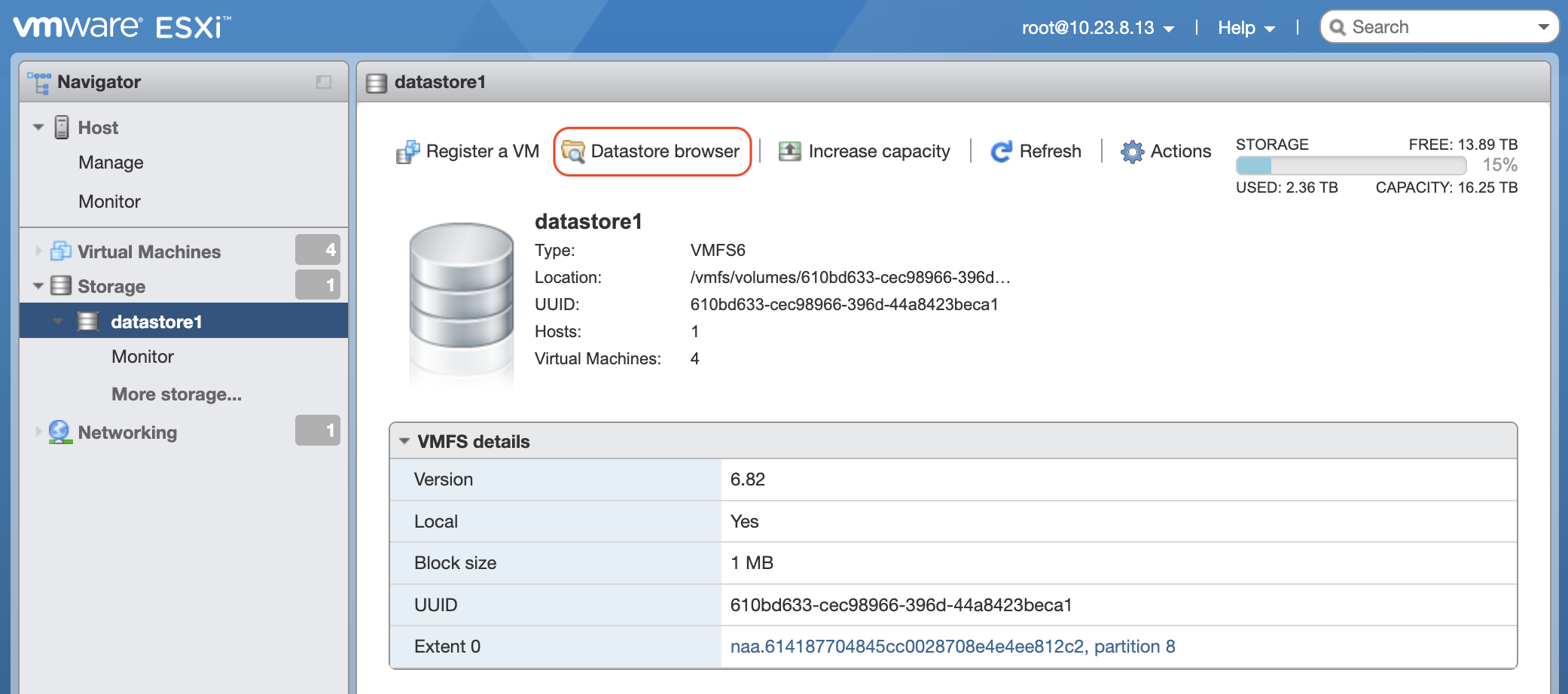 ESXi Datastore