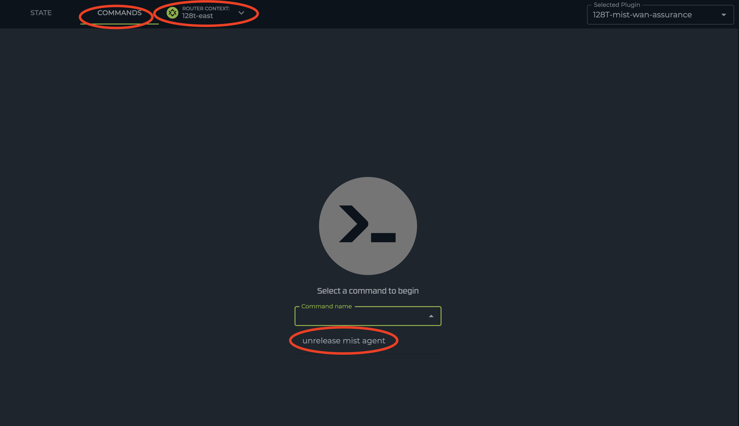 Plugins Command Context Menu