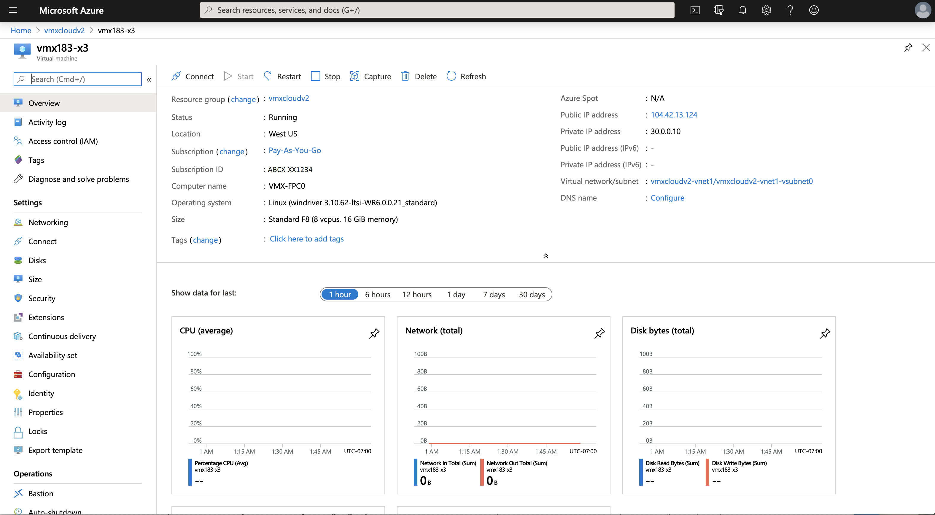 vMX VM Details