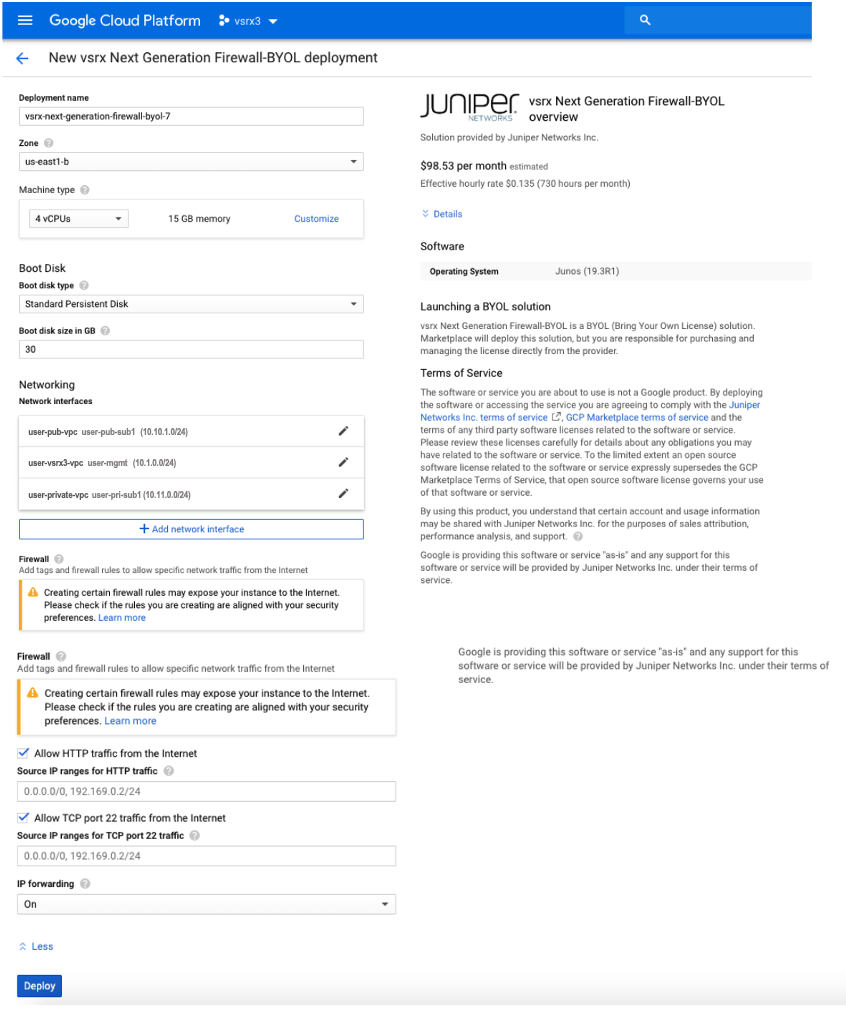 IP Forwarding Configuration