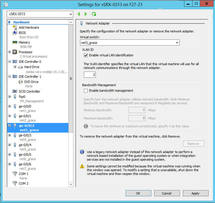Enable VLAN Identification Example